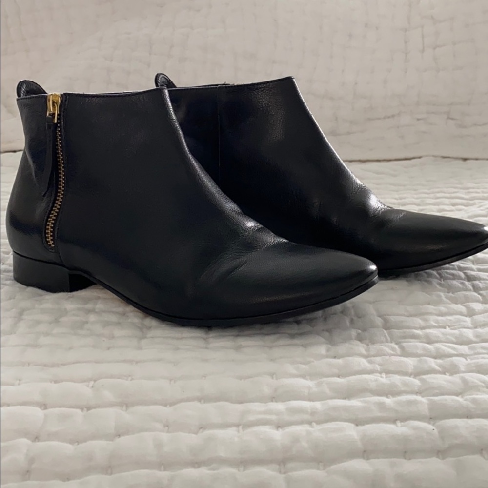 Cole Haan Black Leather Booties